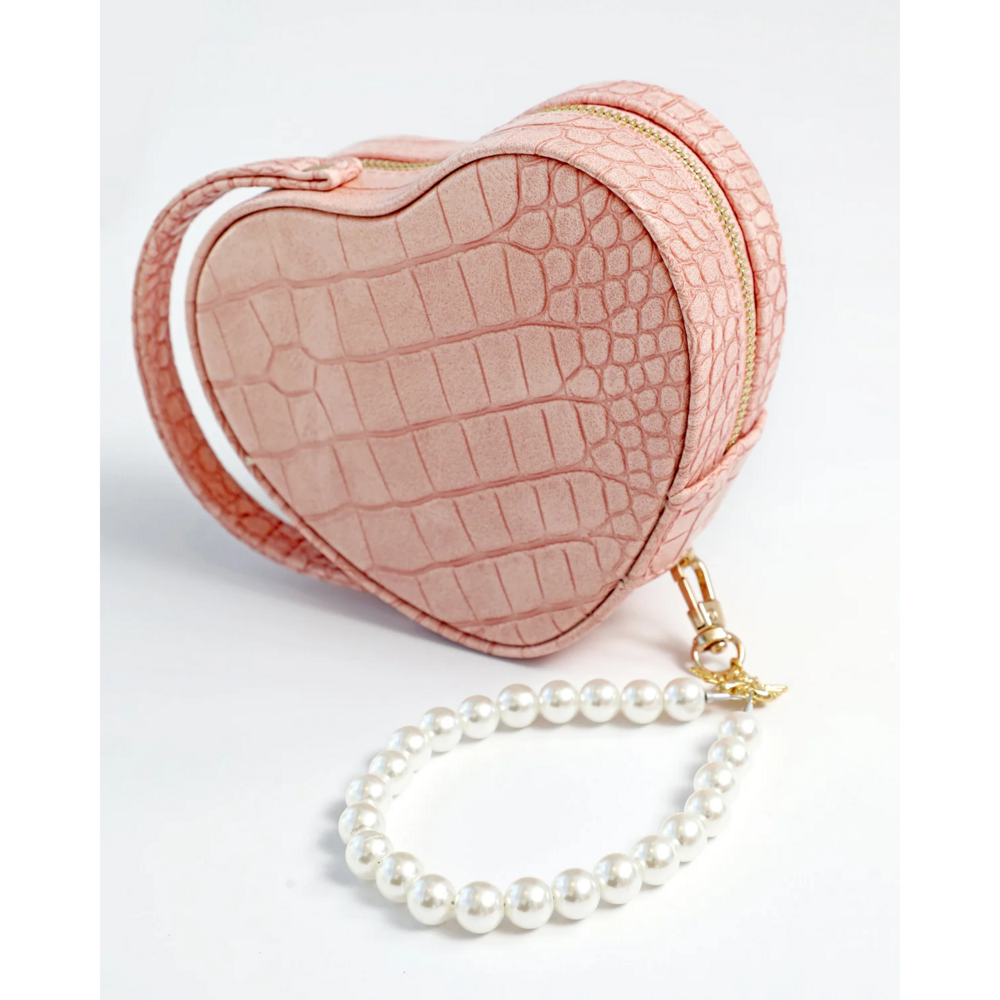 Boys Lie Heart Case in Pink